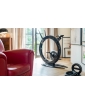 Ciclotte Exercise Bike and Dumbbells in black finish. stages photo.
