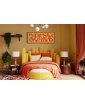Homage to the Sun, Oil on Canvas Painting by Alex Doll, 2021. Bedroom, Lifestyle Visualisation Horizontal.