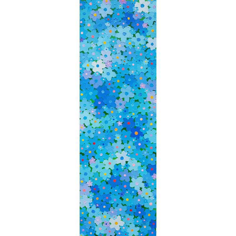 Homage to the Blue Waves by Alex Doll. 2023, oil on canvas