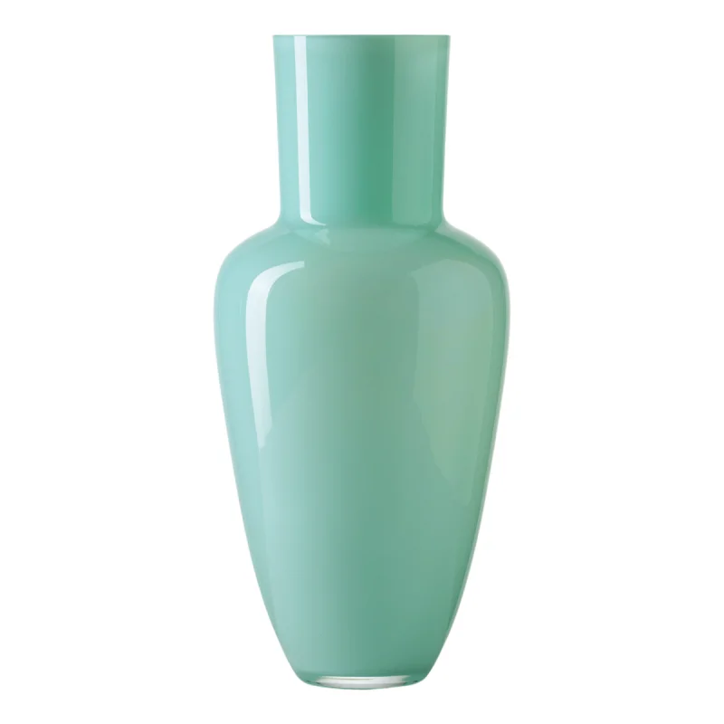 Frantisek Jungvirt Soft Turquoise Glass Vase, Garden Collection Frantisek Jungvirt Soft Turquoise Glass Vase, Garden Collection