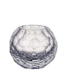 Natali Clear Glass Candleholder by Crystal Creative