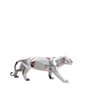 WHITE PANTHER WITH MULTI-COLOR PATTERN