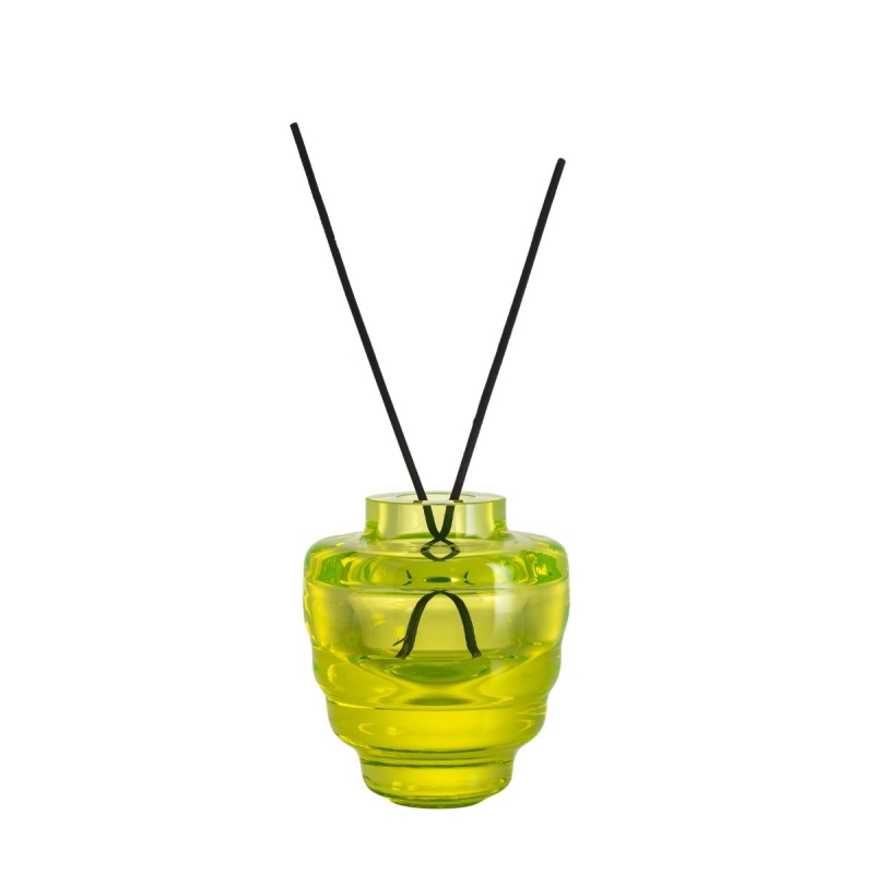 TOY GLOWING LIME: MINI GLASS DIFFUSER AND VASE BY FRANTISEK JUNGVIRT