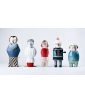A GROUP OF 4 CERAMIC FIGURES BY ELENA SALMISTRARO