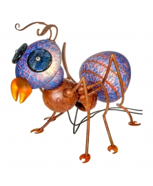 MIDNIGHT SPARK AMY ANT LIGHT OBJECT (RED-ORANGE). BOROWSKI GLASS