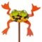 ORANGE HOPKINS GARDEN FROG DECOR