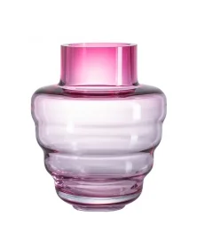 FUCHSIA WAVY VASE BY FRANTISEK JUNGVIRT