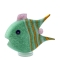 MINT GREEN ANGELFISH MEDIUM GLASS OBJECT