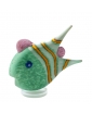 MINT GREEN ANGELFISH SMALL GLASS OBJECT. BOROWSKI GLASS.