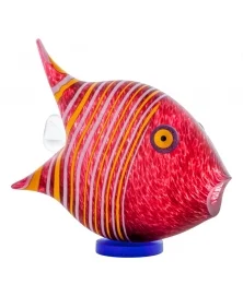 RED ANGELFISH GLASS SCULPTURE. BOROWSKI GLASS