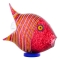 RED ANGELFISH GLASS SCULPTURE