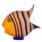 ORANGE ANGELFISH GLASS SCULPTURE