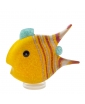 YELLOW ANGELFISH MEDIUM GLASS OBJECT. BOROWSKI GLASS.