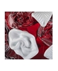 ruby red with white flowers - swatch