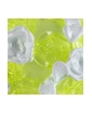 lime green with white flowers - swatch