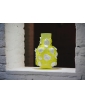 OPULENT NEON GREEN VASE WITH WHITE FLOWERS - Lifestyle Image