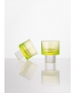 SET OF TWO CUBE WHISKY GLASSES IN URANIUM