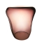 ISOLA GLASS SIDE TABLE IN ROSE AMETHYST