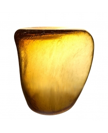 ISOLA GLASS SIDE TABLE IN GOLDEN TOPAZ