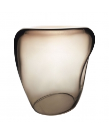 ISOLA GLASS SIDE TABLE IN MISTY SMOKE