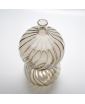 CALABAZA BRONZE DECORATIVE GLASS BOTTLE