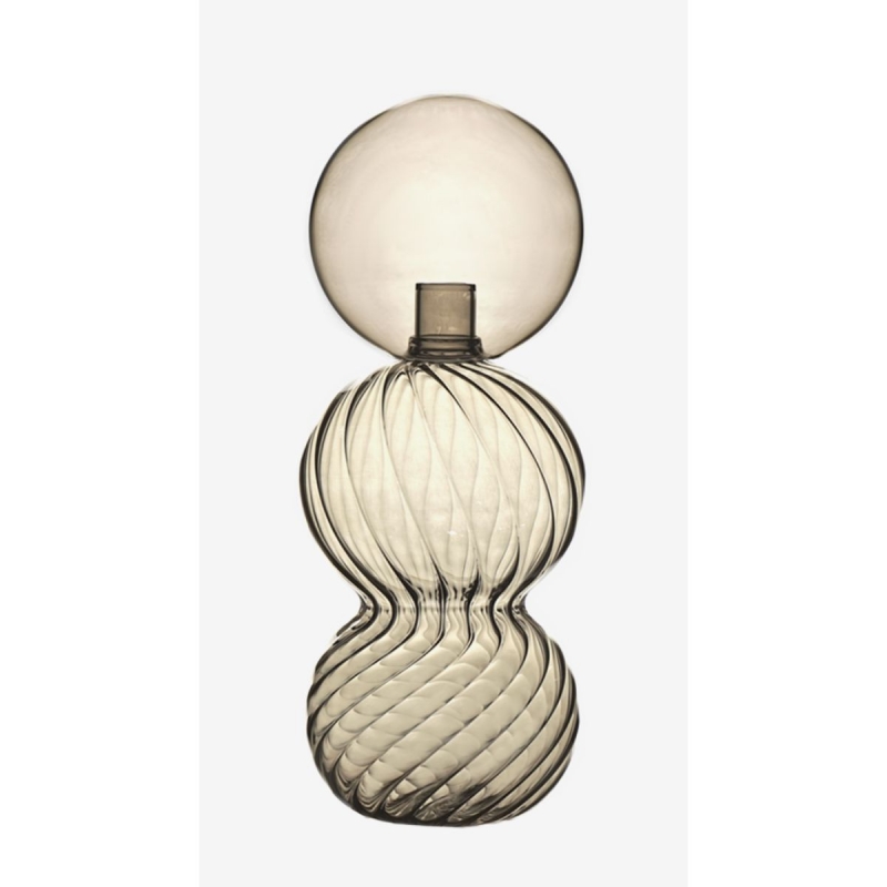 CALABAZA BRONZE DECORATIVE GLASS BOTTLE