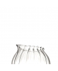 Nana clear Venetian glass carafe by KANZ Architetti, hand-blown in borosilicate glass. closeup.