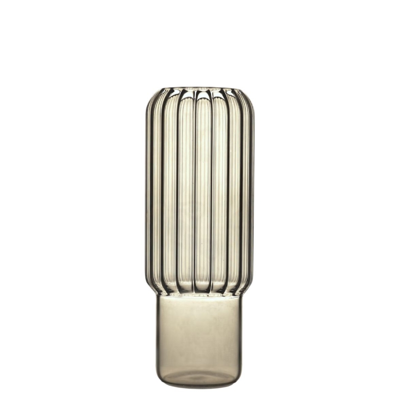 ETHEREAL BRONZE BRUMMA GLASS VASE (L)