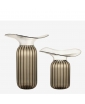TOSCA HANDBLOWN VENETIAN GLASS VASES IN SMOKY BRONZE