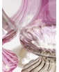 MADAME Collection, Blush PInk & Bronze Handblown Venetian Glass Vases  - Close up