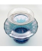 MADAME Handblown Venetian Glass Vase in Bronze & Ocean Blue (S)