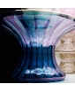 MADAME Handblown Venetian Glass Vase in Bronze & Ocean Blue -  Close up