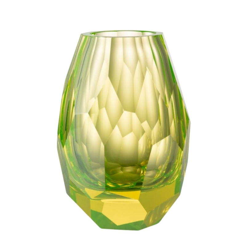 PRISMATIC VASE CITRINE BY LUKAS JABUREK