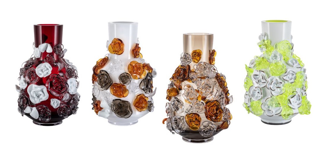 Opulent Collection Glass Vases by Lukas Jaburek